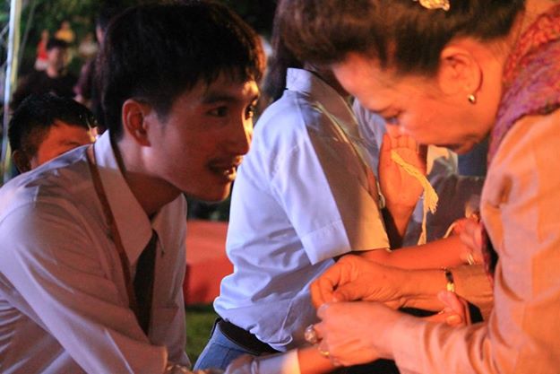 โครงการก้าวแรก ก้าวใหม่ 2557 มมส กิจกรรมบายศรีสู่ขวัญน้องๆเสือดาว11