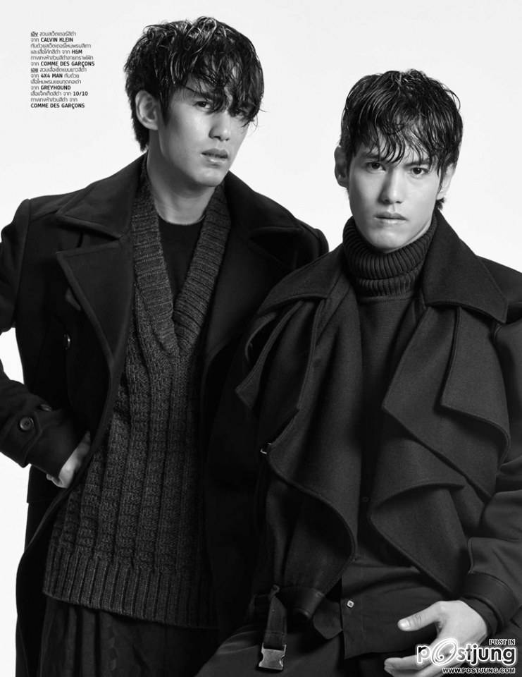 สองหนุ่มฝาแฝด เอิง ดนุพรรษ์ & เอย ธนพรรษ์ @ HAMBURGER vol.12 no.194 August 2014