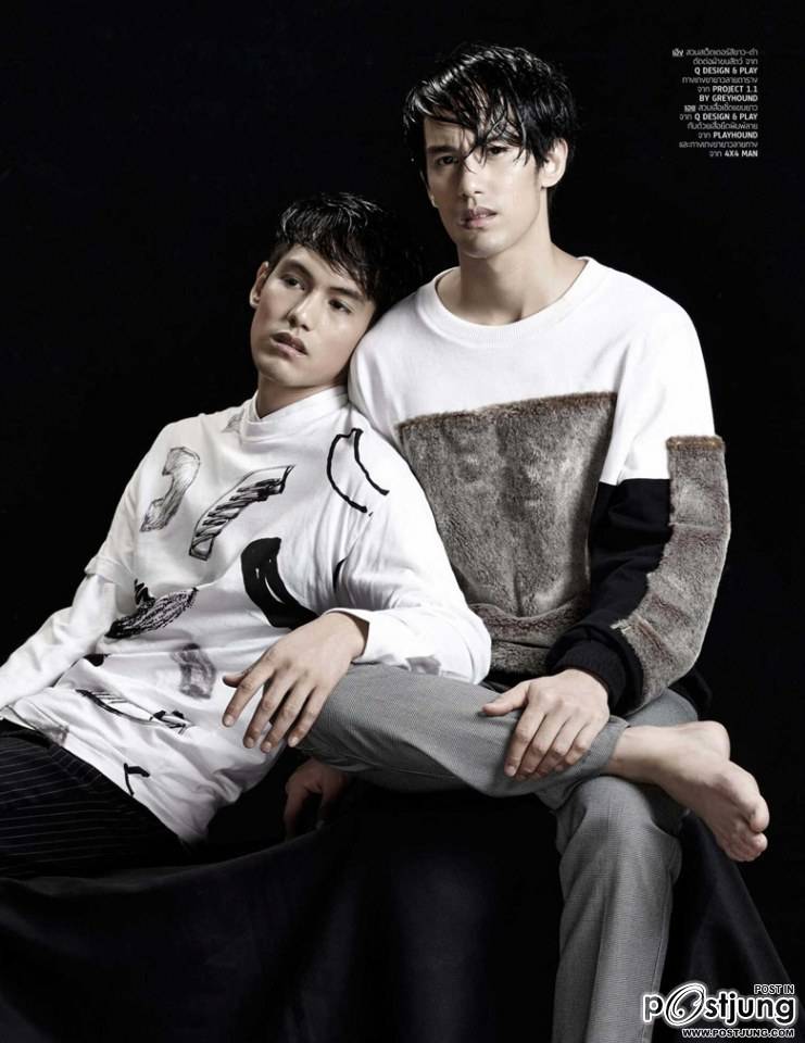 สองหนุ่มฝาแฝด เอิง ดนุพรรษ์ & เอย ธนพรรษ์ @ HAMBURGER vol.12 no.194 August 2014