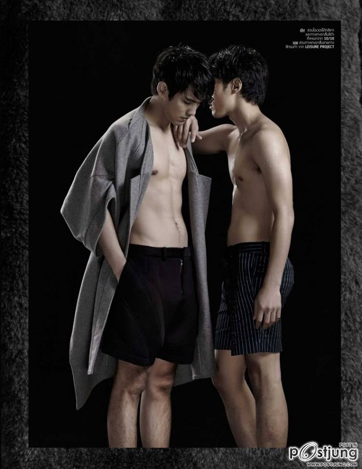 สองหนุ่มฝาแฝด เอิง ดนุพรรษ์ & เอย ธนพรรษ์ @ HAMBURGER vol.12 no.194 August 2014