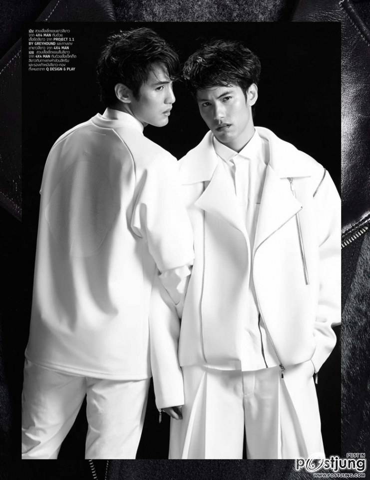 สองหนุ่มฝาแฝด เอิง ดนุพรรษ์ & เอย ธนพรรษ์ @ HAMBURGER vol.12 no.194 August 2014