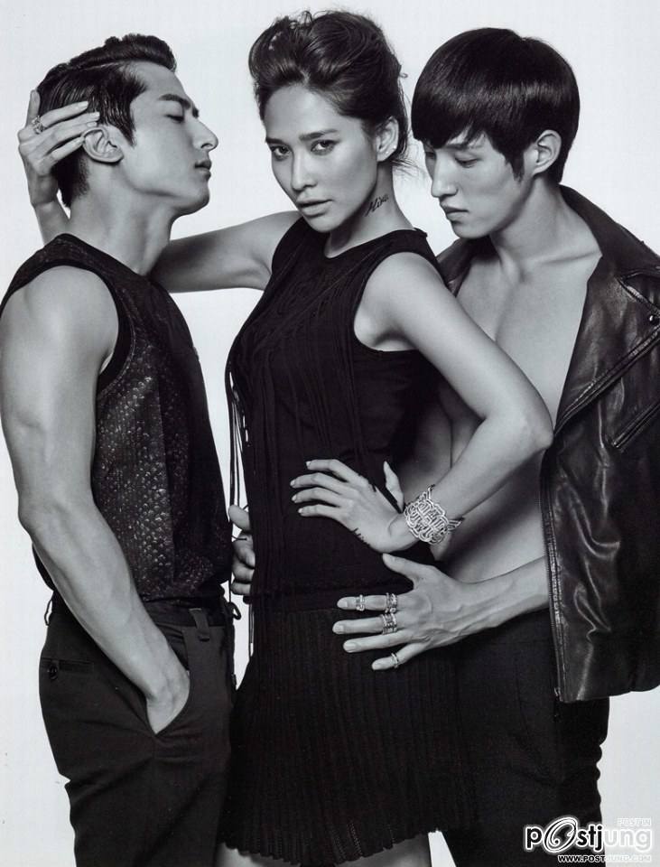 พลอย เฌอมาลย์ & สี่นายแบบเกาหลี @ LIPS vol.16 no.2 July 2014