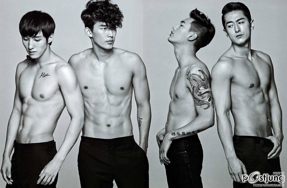 พลอย เฌอมาลย์ & สี่นายแบบเกาหลี @ LIPS vol.16 no.2 July 2014