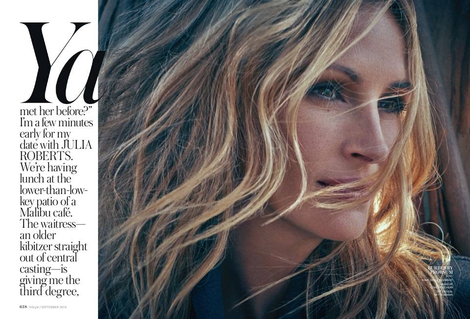 Julia Roberts @ InStyle US September 2014