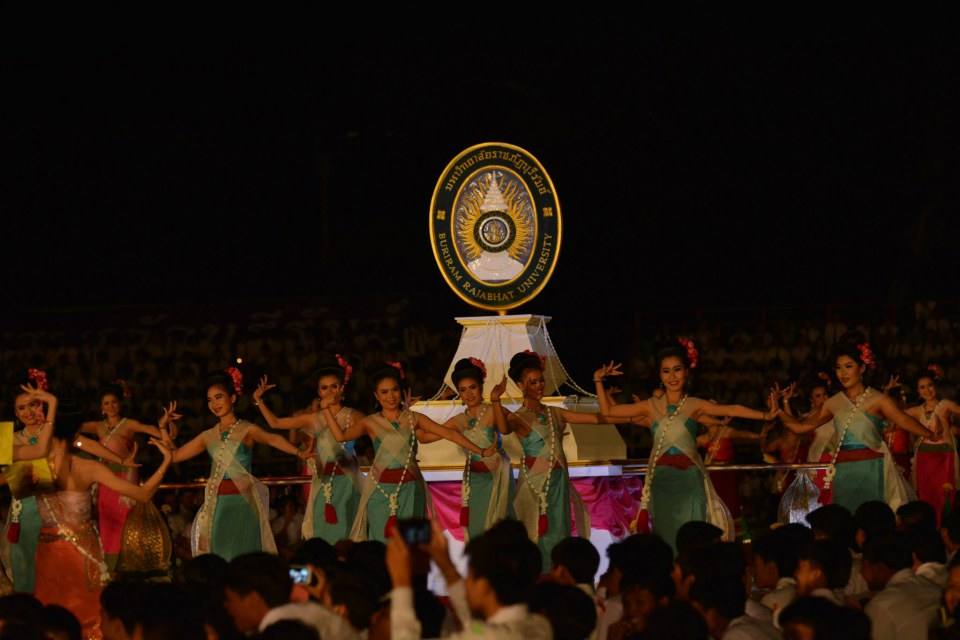 พิธีอัญเชิญตราพระราชลัญจกร มหาวิทยาลัยราชภัฎบุรีรัมย์