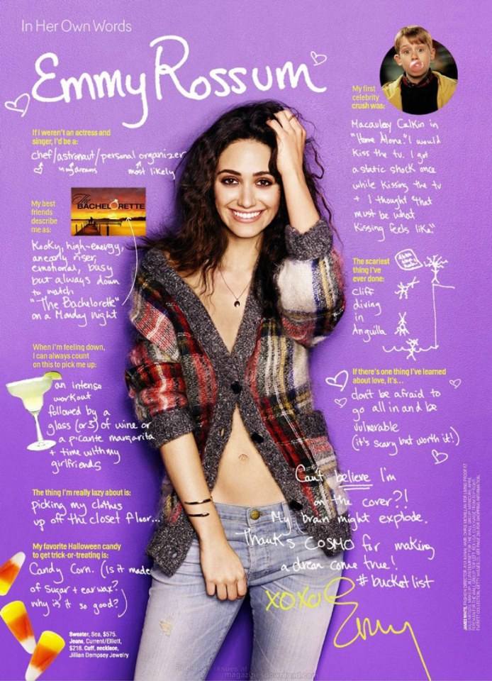 Emmy Rossum @ Cosmopolitan USA October 2014