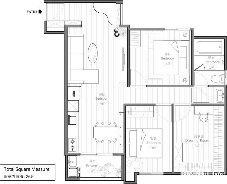 The Wonderland Apartment by House Design Studio