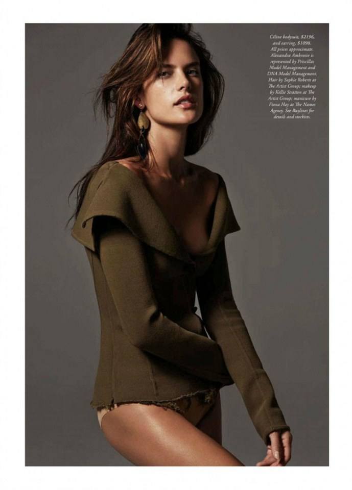 Alessandra Ambrosio @ Harper's Bazaar Australia October 2014