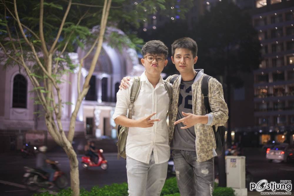 Nick Pavich Saprungroj and Koolcheng Trịnh Tú Trung in Vietnam
