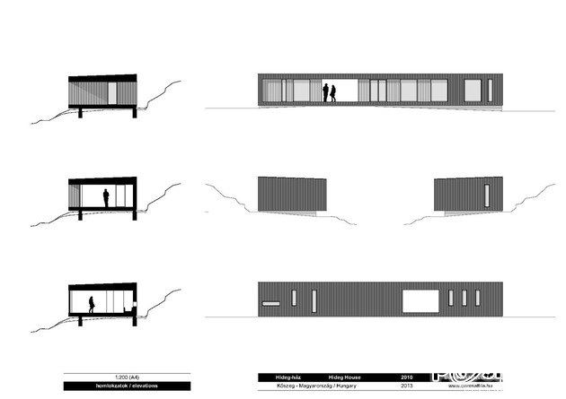 Timber Cabin Built into Cliff Side Site