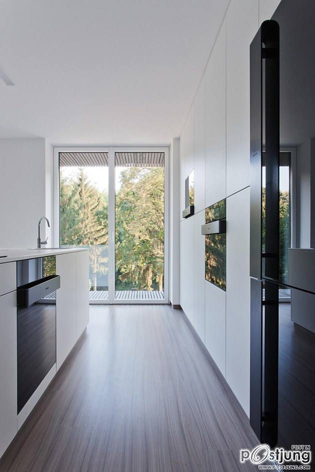 Timber Cabin Built into Cliff Side Site