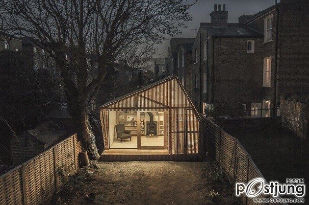 Contemporary Writing Shed Hidden In Urban Environment
