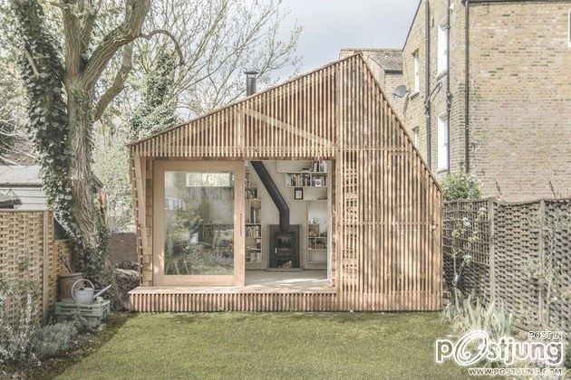 Contemporary Writing Shed Hidden In Urban Environment