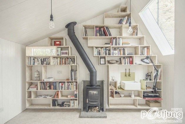 Contemporary Writing Shed Hidden In Urban Environment