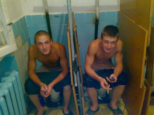 Behind Bathroom Doors
