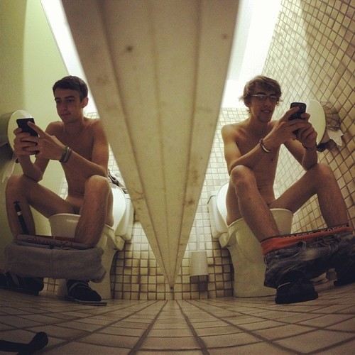 Behind Bathroom Doors