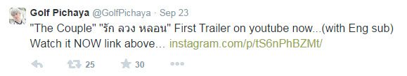 ตามส่อง IG&Twitter กอล์ฟ-พิชญะ เจอหนังใหม่น่าดูโคตร