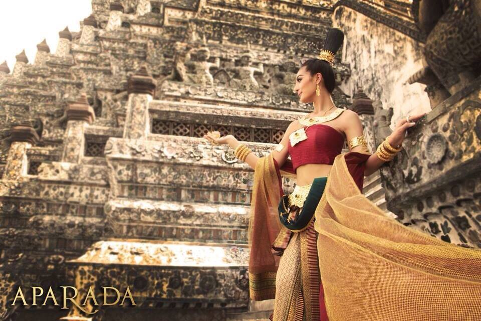 พัสตรานารีศรีสุโขทัย Pastrs Naree Sri Sukhothai ชุดประจำชาติไทยเวทีมิสแกรนด์