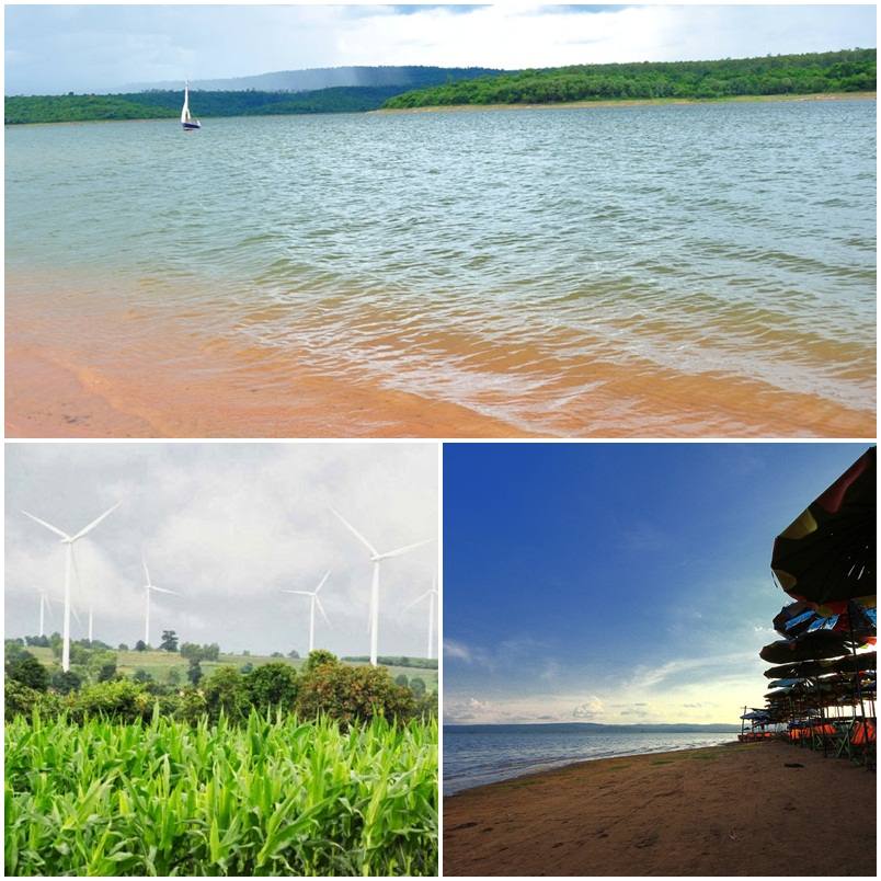 หาดชมตะวัน อ.เสิงสาง และ หาดจอมทอง อ.ครบุรี