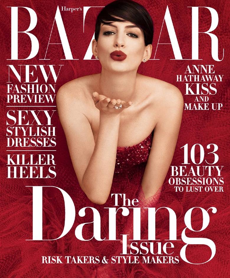 Anne Hathaway @ Harper's Bazaar US November 2014