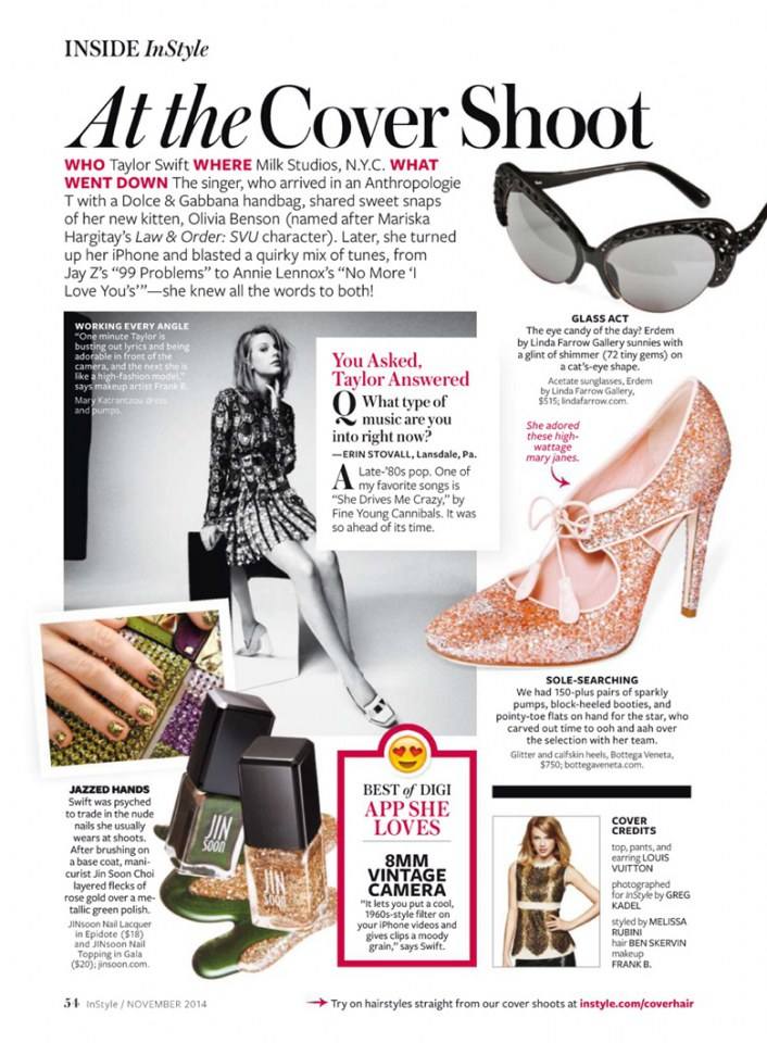 Taylor Swift @ InStyle US November 2014