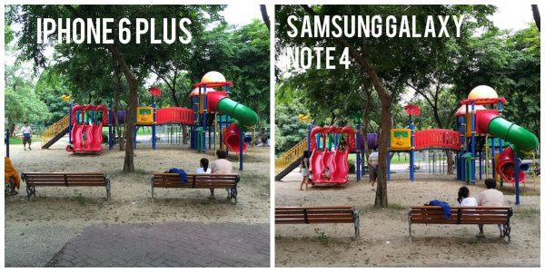 วัดกันให้เห็นแบบชัดๆ ภาพสุดแหล่มจากSamsung Galaxy Note 4 vs Apple iPhone 6 Plus