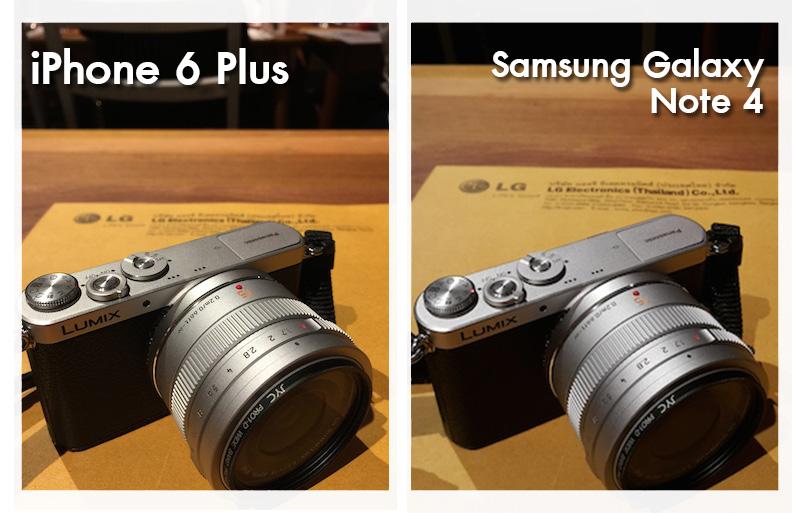 วัดกันให้เห็นแบบชัดๆ ภาพสุดแหล่มจากSamsung Galaxy Note 4 vs Apple iPhone 6 Plus