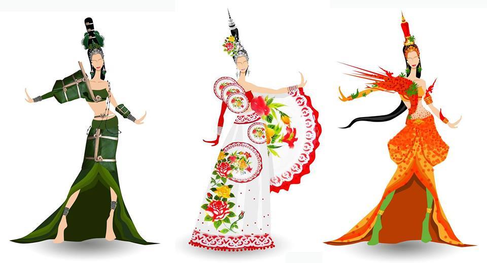 รวมชุดประจำชาติที่ตกรอบปีนี้ และเเสดงความยินดีกับชุดThe Shadow of Siam