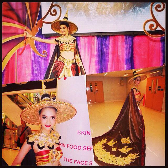 "นักรบของแผ่นดิน" ชุดประจำชาติไทยใน Miss International Queen 2014