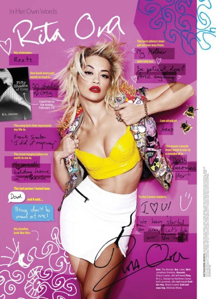 Rita Ora @ Cosmopolitan US December 2014