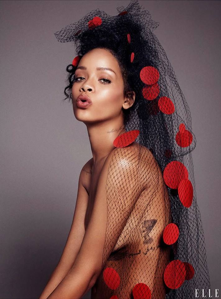 Rihanna @ Elle US December 2014