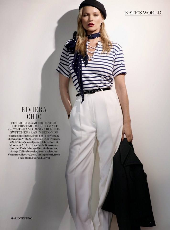 Kate Moss @ Vogue UK December 2014