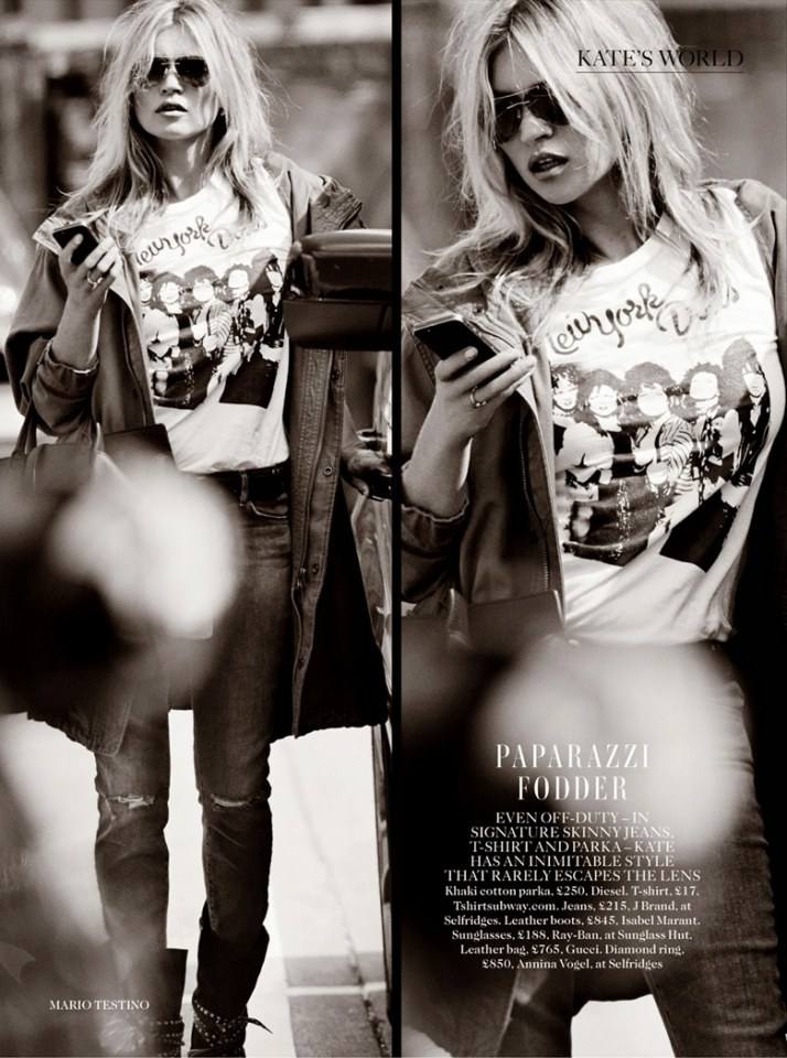 Kate Moss @ Vogue UK December 2014