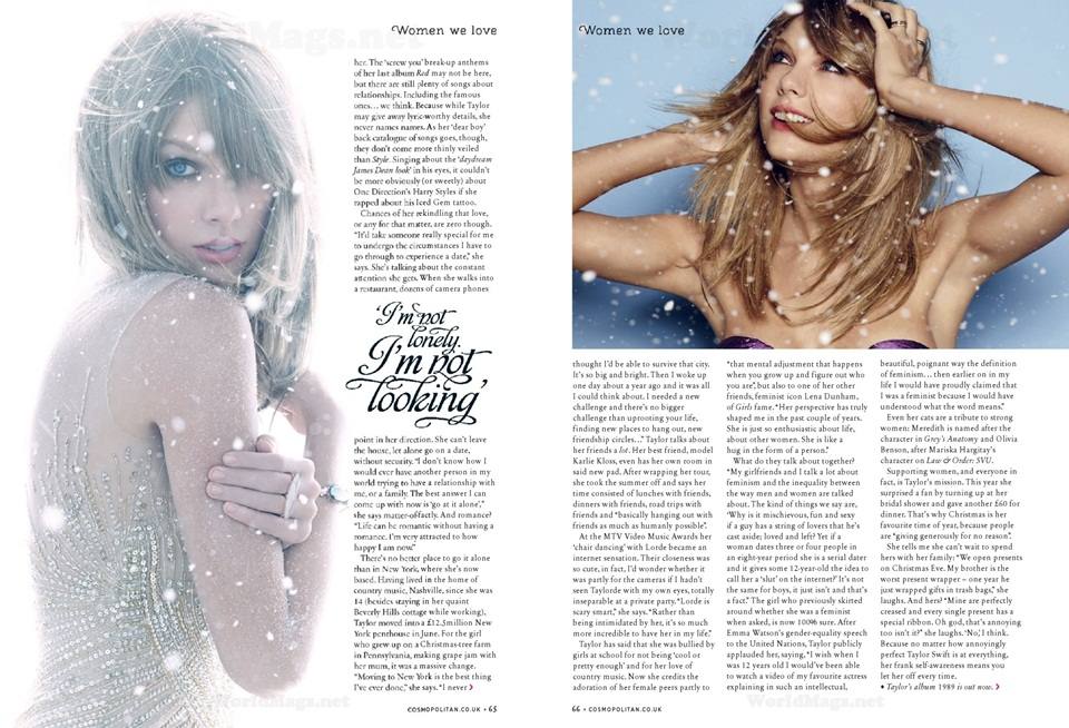 Taylor Swift @ Cosmopolitan UK December 2014