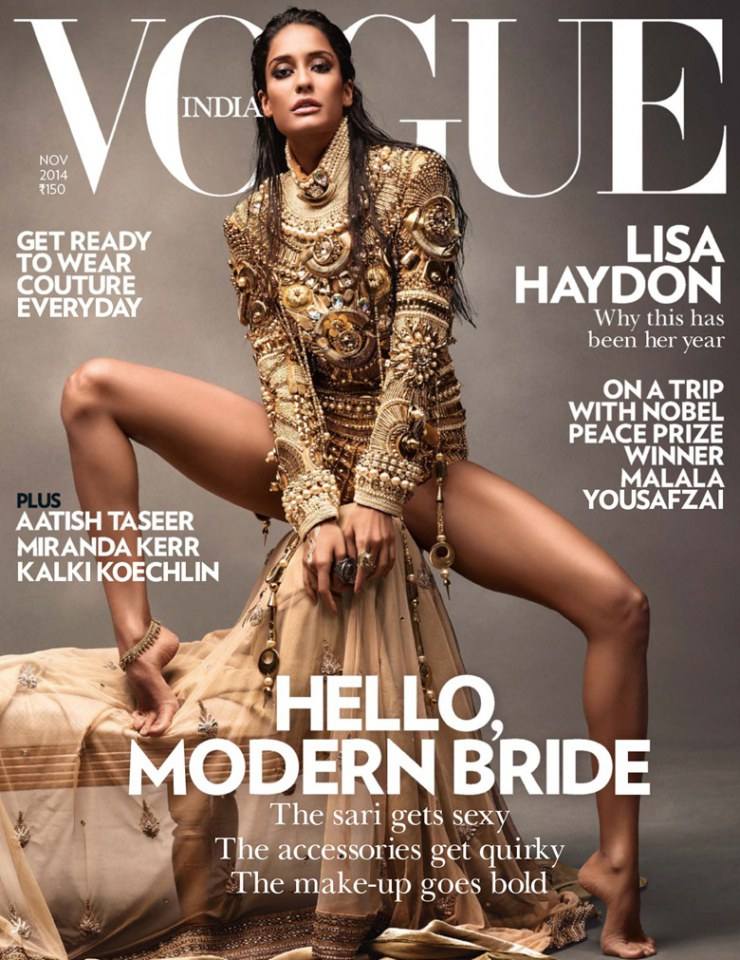 Lisa Haydon @ Vogue India November 2014
