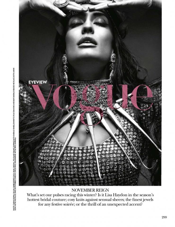 Lisa Haydon @ Vogue India November 2014