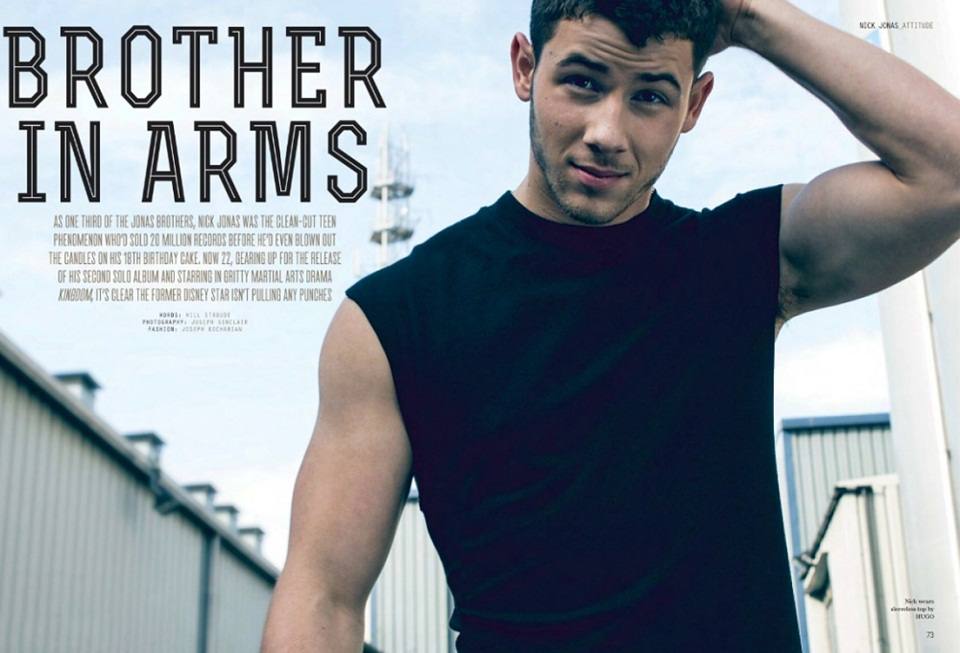 Nick Jonas @ Attitude UK December 2014