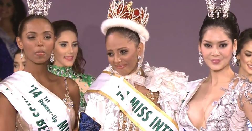 แสดงความยินดีกับ พอลลี่ สาวไทยคว้าที่ 3 เวที Miss International 2014