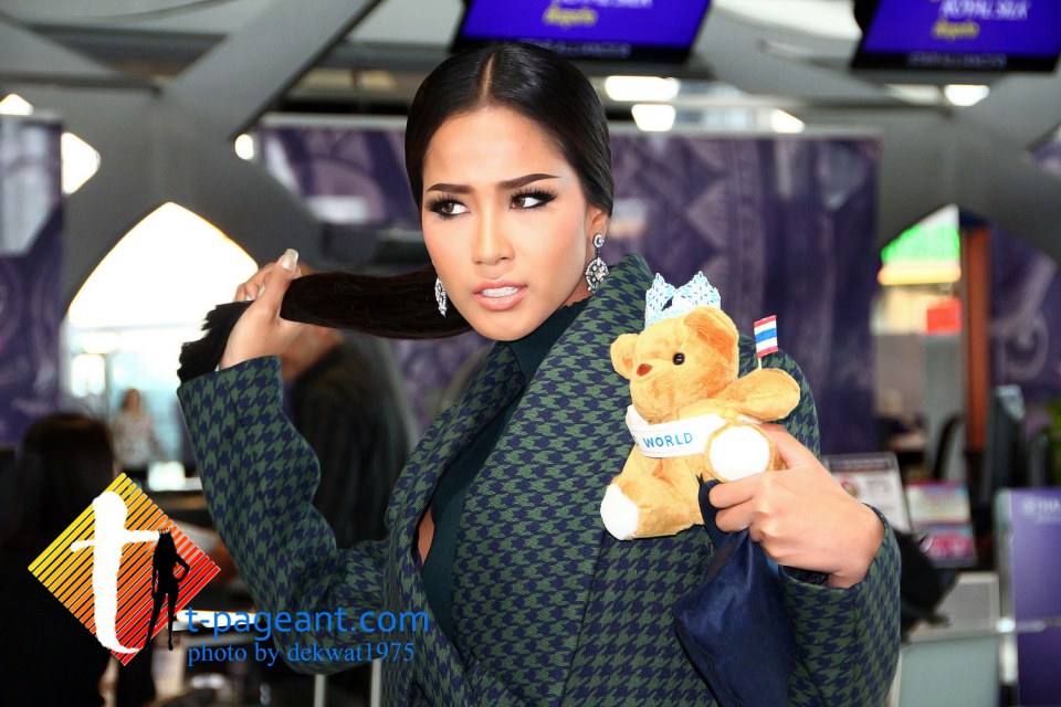 เมญ่า Miss Thailand World 2014 ออกเดินทางไปกรุงลอนดอน สู้ศึกสงครามนางงามโลก Miss World