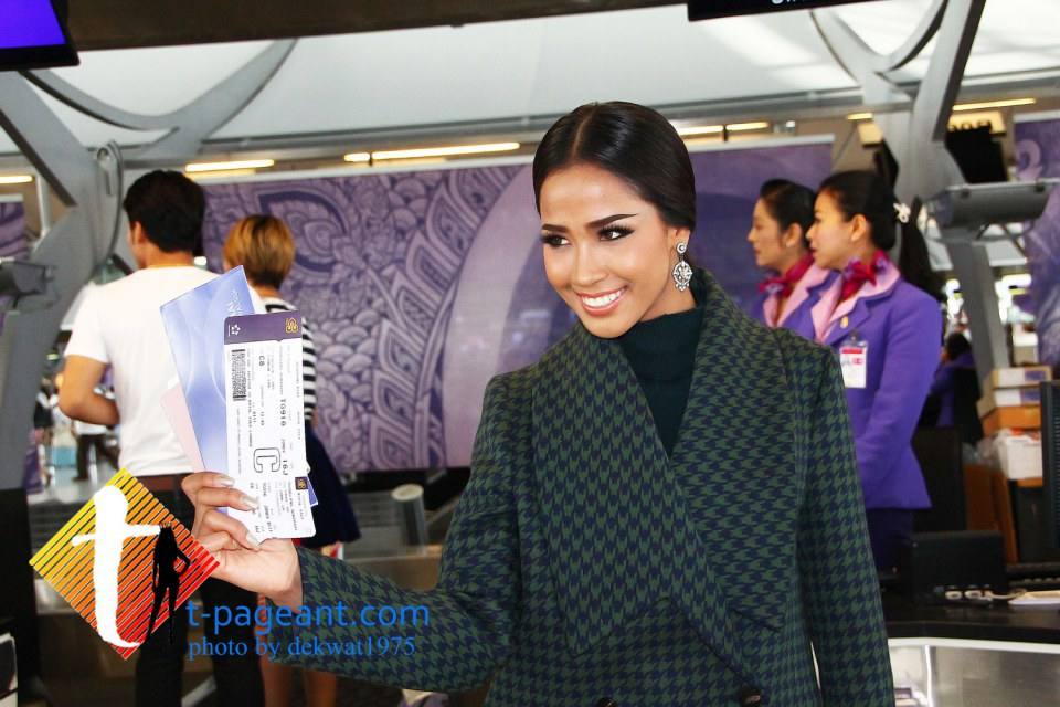 เมญ่า Miss Thailand World 2014 ออกเดินทางไปกรุงลอนดอน สู้ศึกสงครามนางงามโลก Miss World