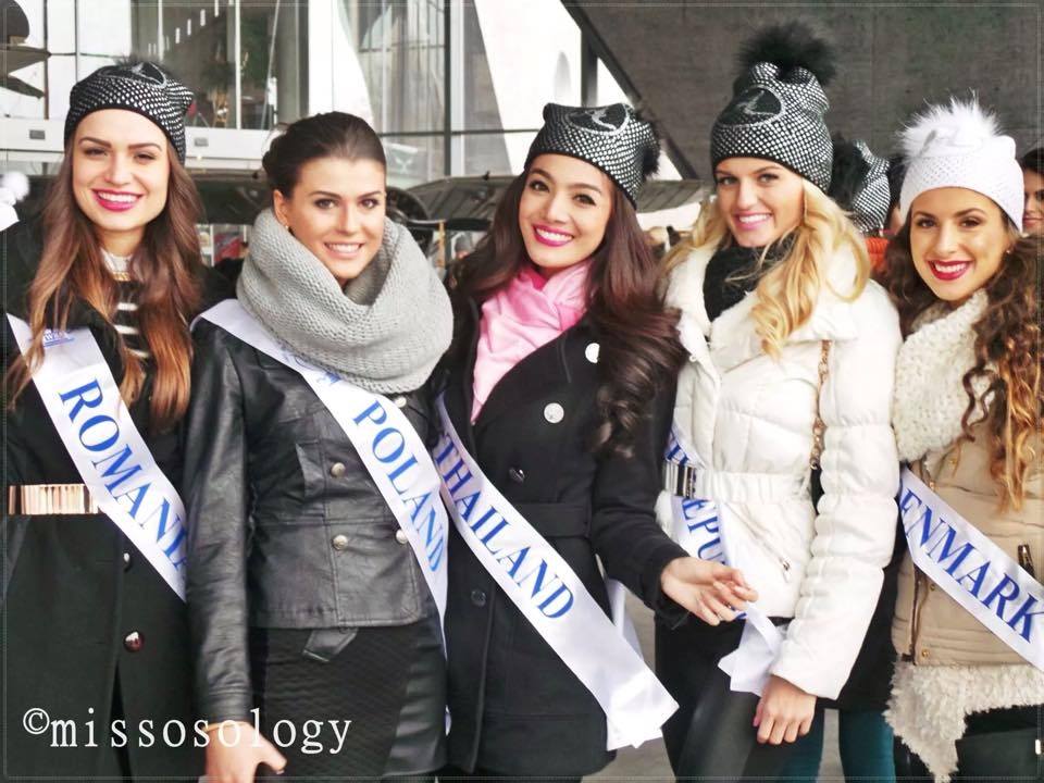 น้องปลาและเพื่อนๆ ระหว่างเก็บตัวการประกวด Miss Supranational 2014 ที่โปแลนด์