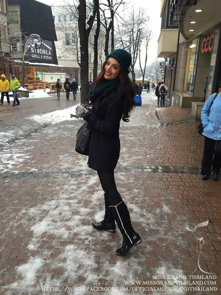 น้องปลาและเพื่อนๆ ระหว่างเก็บตัวการประกวด Miss Supranational 2014 ที่โปแลนด์
