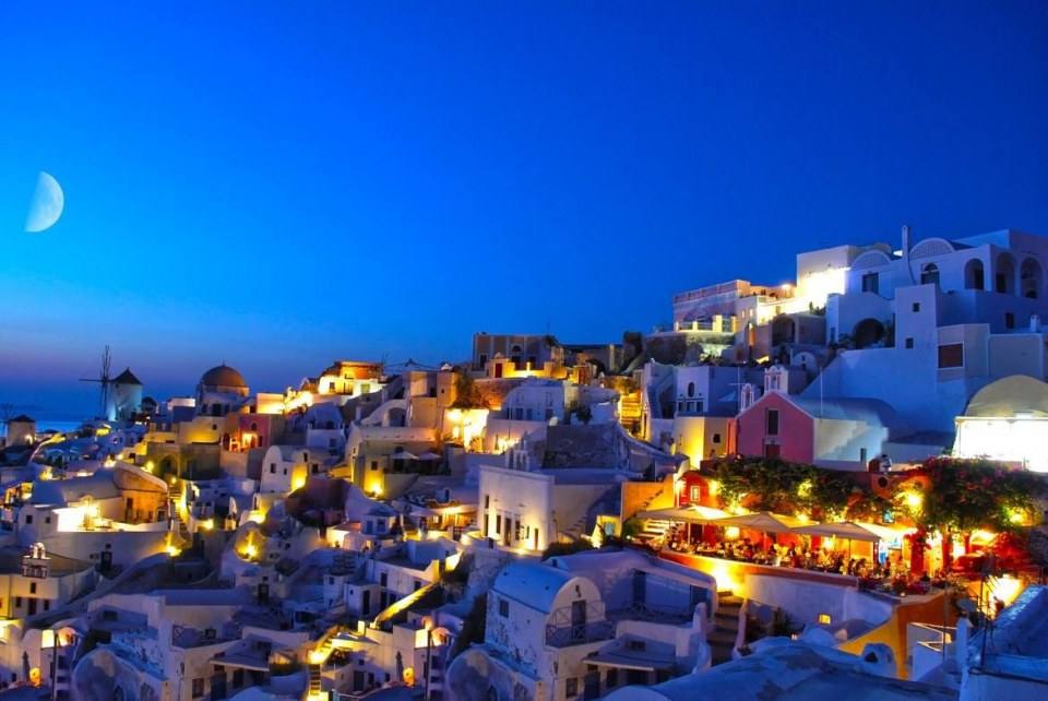 Santorini, Greece Night View :)