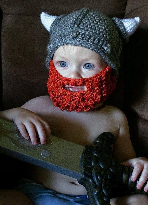 Crochet Hat & Beard.