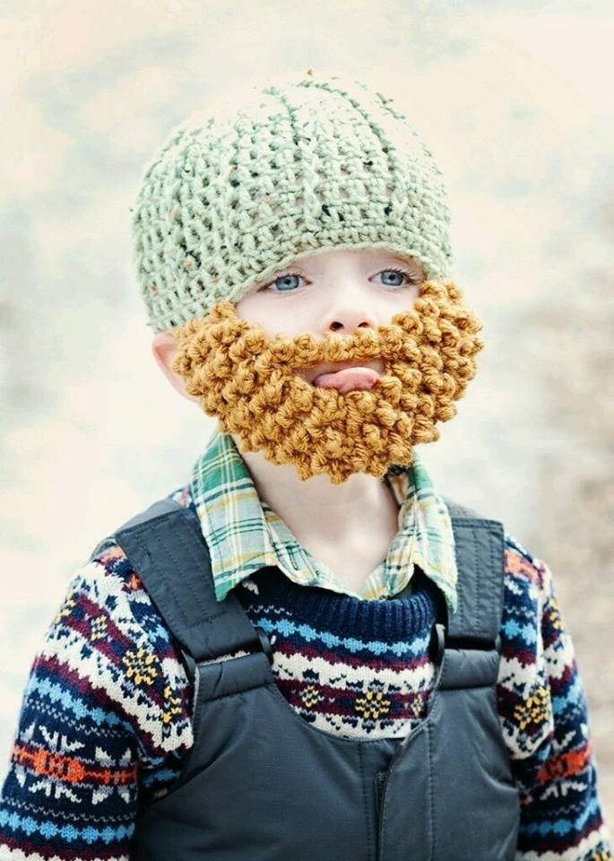 Crochet Hat & Beard.