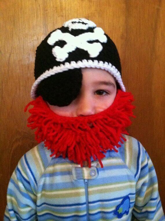 Crochet Hat & Beard.