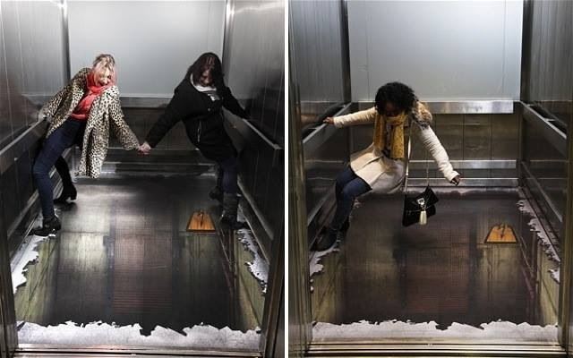 Creative 3D Elevator Art