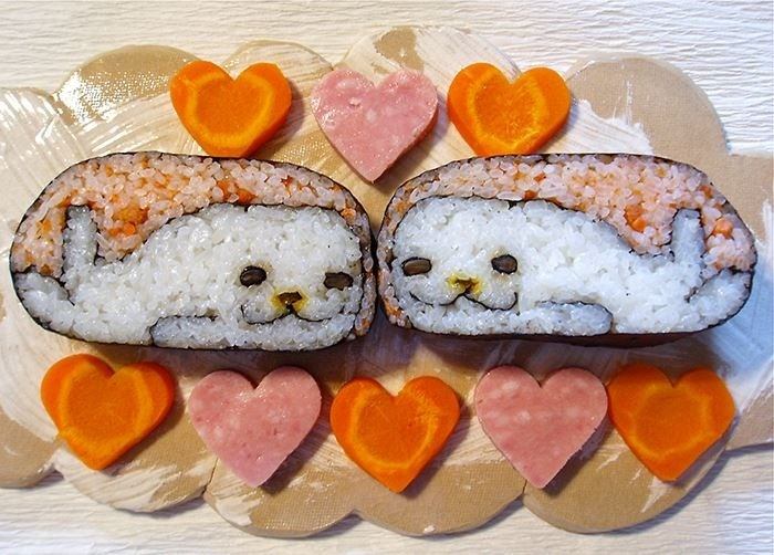 Cute And Creative Pieces Of Sushi Art
