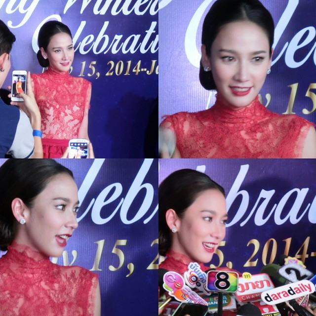 "อั้ม พัชราภา" สวยสง่าดุจนางพญาในชุดสีแดงสุดหรู ในงานเปิดไฟต้นคริสต์มาสอย่างอลังการ