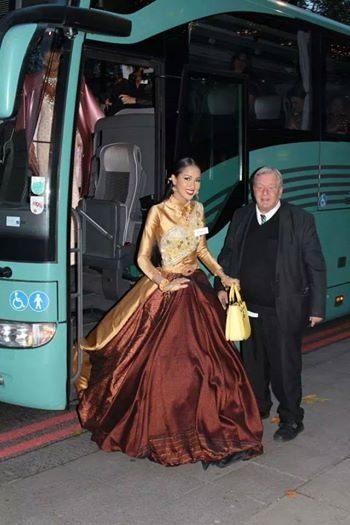Miss Thailand World 2014 Nonthawan Thongleng attend the Miss World Charity Gala on Nov. 30